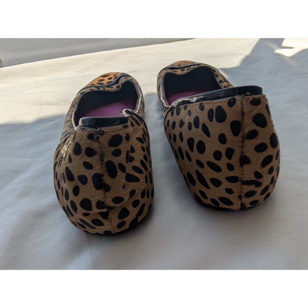Authentic Coach Poppy Randy Animal Print Pony Hair Ballet Flat Shoes W Size 5 - Picture 7 of 9